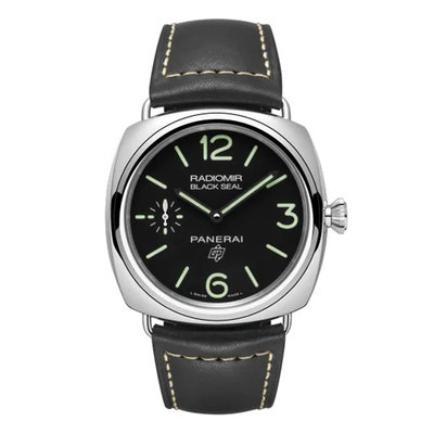 PAM00754 Radiomir Black Seal Logo in staal Panerai Leon Martens