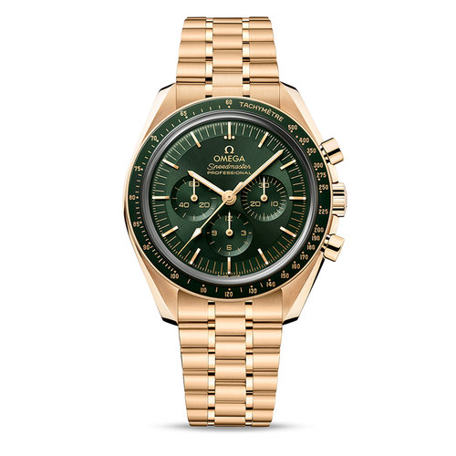 Omega Speedmaster Moonwatch Professional Co-Axial Chronograph in geelgoud Leon Martens Juwelier