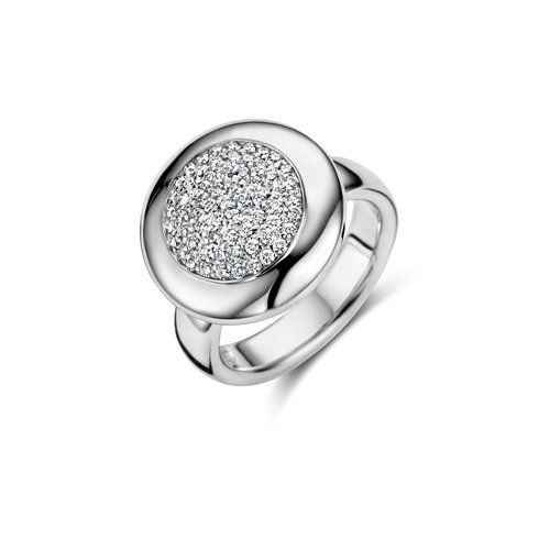 Tamara Comolli Sloppy ring in witgoud met diamant Leon Martens Juwelier