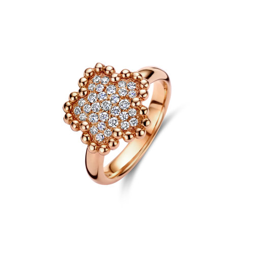 Leon Martens ring in roségoud met diamant Leon Martens Juwelier