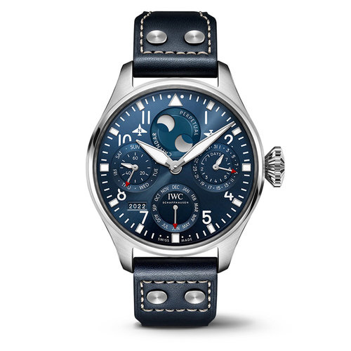 IWC Big Pilot's Watch Perpetual Calendar in staal Leon Martens Juwelier