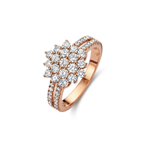 Leon Martens ring in roségoud met diamant Leon Martens Juwelier