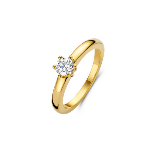 Leon Martens solitair ring in geelgoud Leon Martens Juwelier Leon Martens solitair ring in geelgoud Leon Martens Juwelier