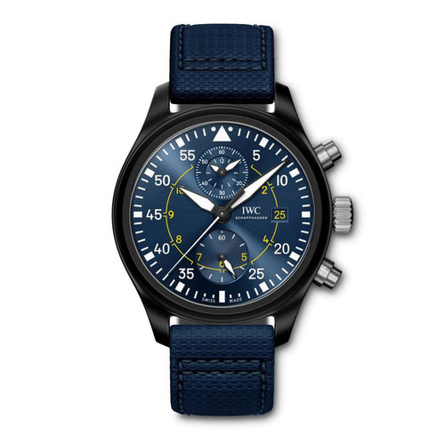 IWC Pilot's Watch Chronograph Blue Angles in keramiek Leon Martens Juwelier