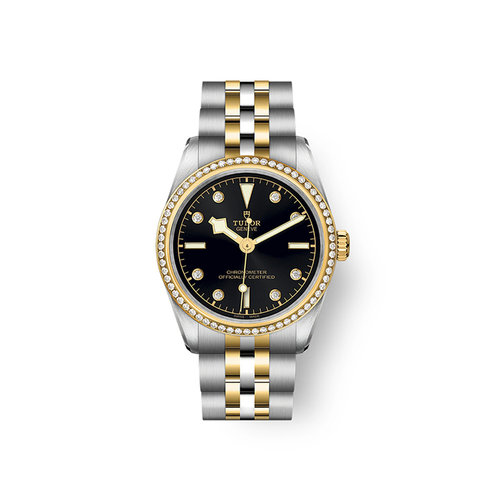 Tudor Black Bay 31 in staal met geelgoud en diamant Leon Martens Juwelier