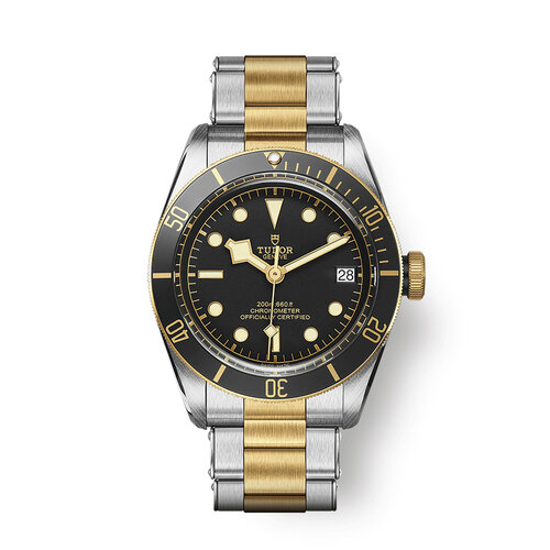 Tudor Black Bay in staal met geelgoud Leon Martens Juwelier