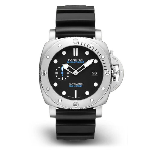 Panerai Submersible Quarantaquattro in staal Leon Martens Juwelier Panerai Submersible Quarantaquattro in staal Leon Martens Juwelier