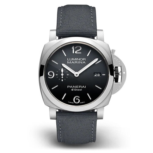 Panerai Luminor Marina Grigio Roccia in staal Leon Martens Juwelier