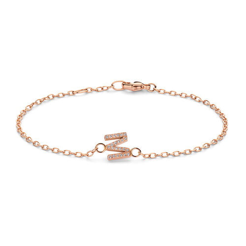 Leon Martens armband in roségoud met diamant Leon Martens Juwelier