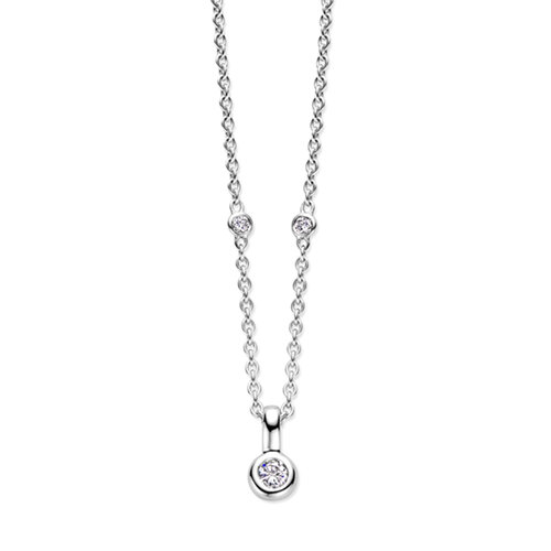 Leon Martens collier in witgoud met diamanten Leon Martens Juwelier