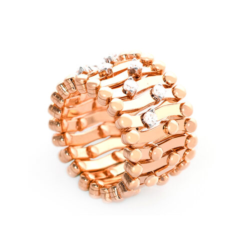 Serafino Consoli Ring to Bracelet in roségoud met diamant Leon Martens Juwelier Serafino Consoli Ring to Bracelet in roségoud met diamant Leon Martens Juwelier