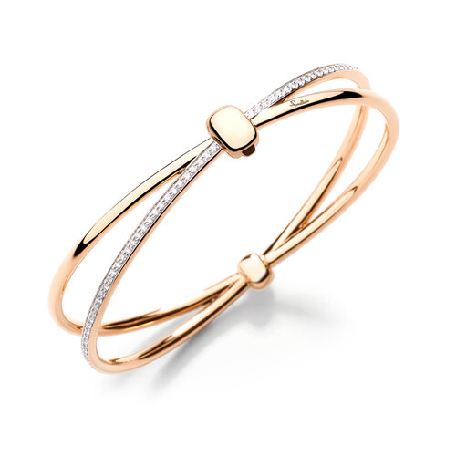 Pomellato Together armband in roségoud met diamant Leon Martens Juwelier Pomellato Together armband in roségoud met diamant Leon Martens Juwelier