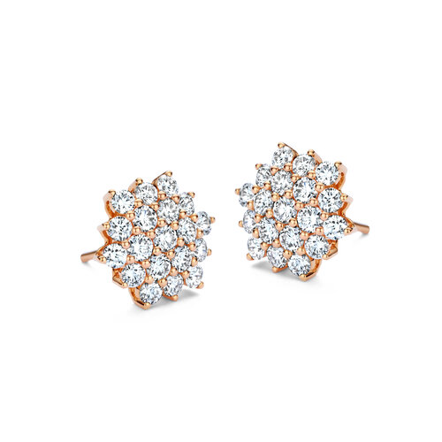 Leon Martens oorstekers in roségoud met diamant Leon Martens Juwelier Leon Martens oorstekers in roségoud met diamant Leon Martens Juwelier
