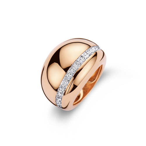 Leon Martens ring in roségoud met diamant Leon Martens Juwelier