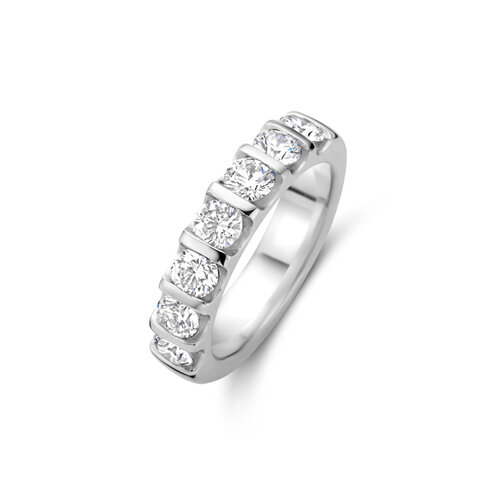 Leon Martens alliance ring in witgoud met diamant Leon Martens Juwelier