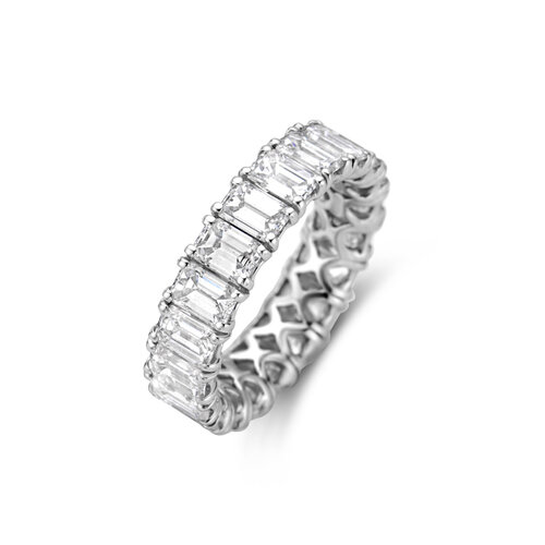 Leon Martens alliance ring in witgoud met diamanten Leon Martens Juwelier