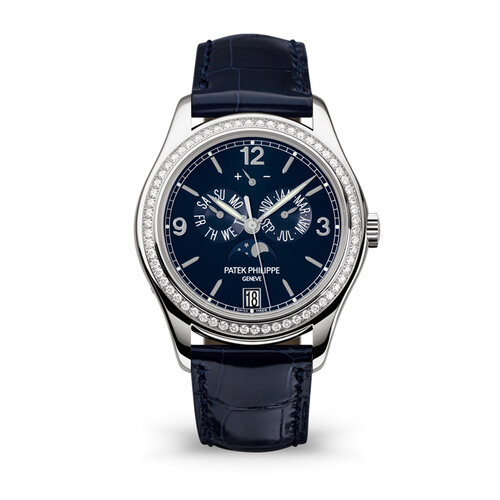 Patek Philippe Complications Annual Calendar Moon Phases in witgoud met diamant Leon Martens Juwelier