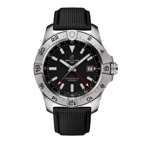 Breitling Avenger Automatic GMT 44 in staal Leon Martens Juwelier