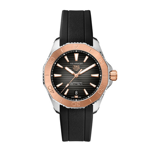 TAG Heuer Aquaracer Professional 200 in staal met roségoud Leon Martens Juwelier