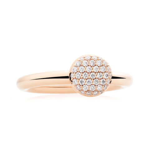 Bron Stardust ring in roségoud met diamant Leon Martens Juwelier