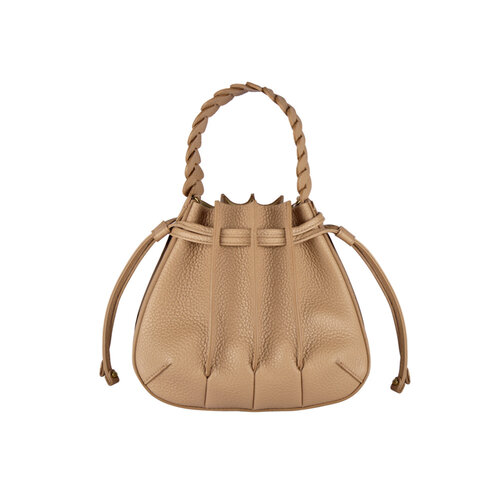 Chopard Gem Mini Bucket Bag in beige kalfsleder Leon Martens Juwelier