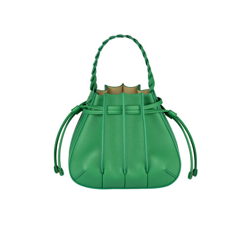Chopard Gem Mini Bucket Bag in groen kalfsleder Leon Martens Juwelier