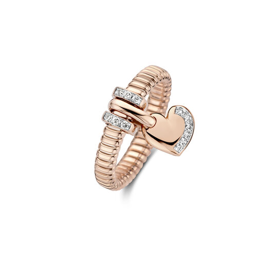 Tirisi Amsterdam ring in roségoud met diamant Leon Martens Juwelier