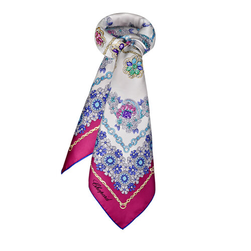 Chopard Precious Lace shawl in witte zijde Leon Martens Juwelier