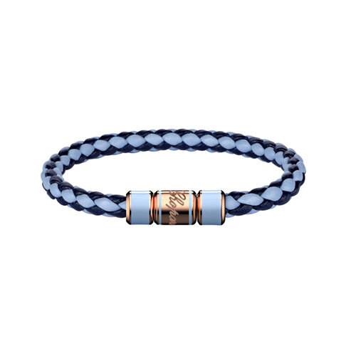 Chopard Signature armband in wit lamsleder met rosé verguld staal Leon Martens Juwelier