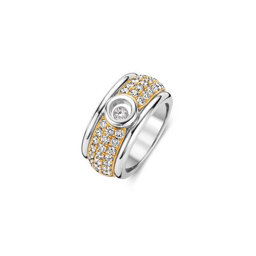 Chopard Happy Diamonds ring in geel- en witgoud met diamant Leon Martens Juwelier