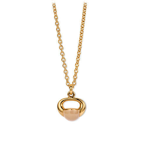 Pomellato Luna hanger in roségoud met melklemonkwarts Leon Martens Juwelier