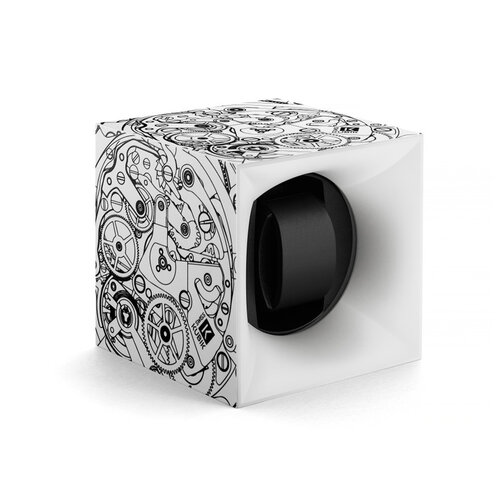 Swiss Kubik Startbox watch winder in wit ABS kunststof Leon Martens Juwelier