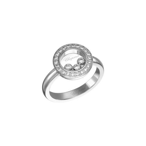 Chopard Happy Diamonds ring in witgoud met diamant Leon Martens Juwelier