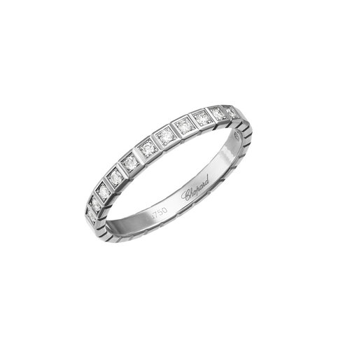 Chopard Ice Cube ring in witgoud met diamant Leon Martens Juwelier