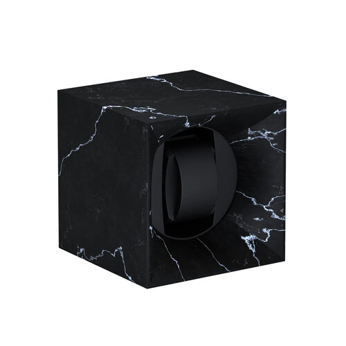 Swiss Kubik Startbox Metamorphik watch winder in zwart ABS kunststof Leon Martens Juwelier
