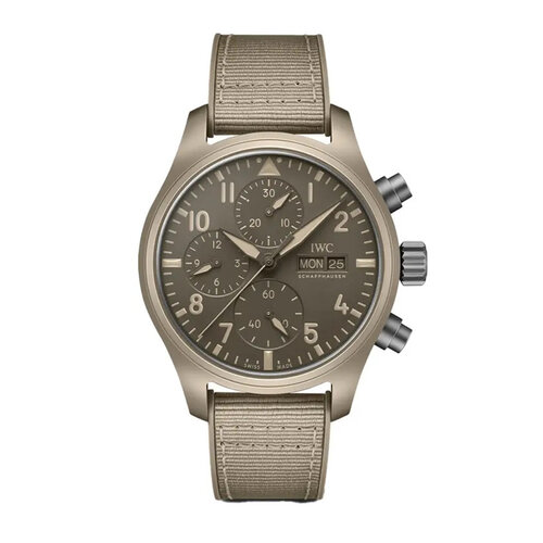 IWC Pilot's Watch Chronograph 41 Top Gun Mojave Desert in keramiek Leon Martens Juwelier IWC Pilot's Watch Chronograph 41 Top Gun Mojave Desert in keramiek Leon Martens Juwelier