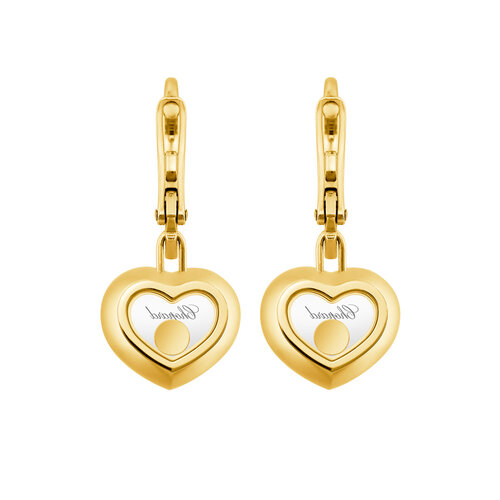 Chopard Happy Diamonds oorsieraden in geelgoud met diamant Leon Martens Juwelier
