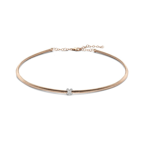 Tirisi Amsterdam Tubogas collier in roségoud met diamant Leon Martens Juwelier Tirisi Amsterdam Tubogas collier in roségoud met diamant Leon Martens Juwelier