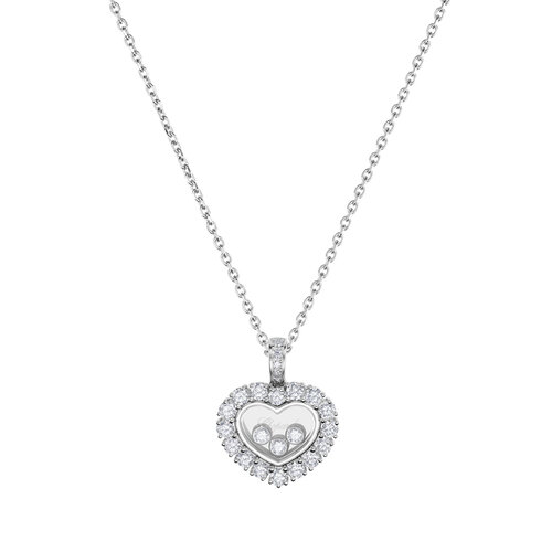 Chopard Happy Diamonds Icons collier in witgoud met diamant Leon Martens Juwelier
