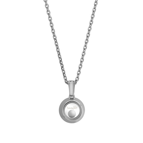 Chopard Happy Diamonds Icons collier in witgoud met diamant Leon Martens Juwelier