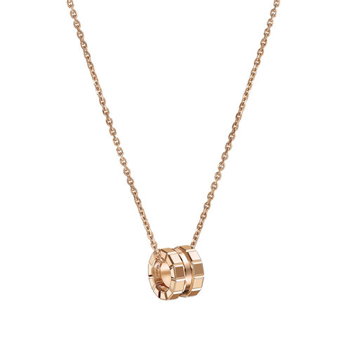 Chopard Ice Cube Medium collier in roségoud Leon Martens Juwelier