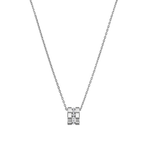 Chopard Ice Cube Mini collier in witgoud met diamant Leon Martens Juwelier
