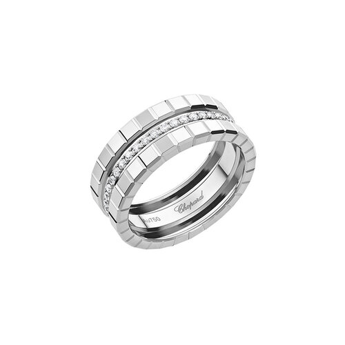 Chopard Ice Cube ring in witgoud met diamant Leon Martens Juwelier