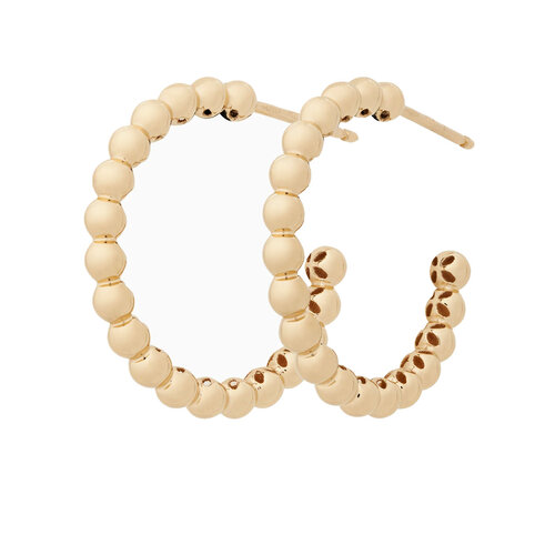 Bron Lux oorringen in geelgoud Leon Martens Juwelier