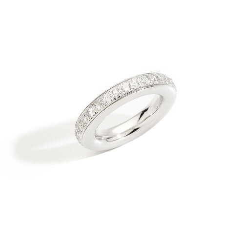Pomellato Iconica ring in witgoud met diamant Leon Martens Juwelier