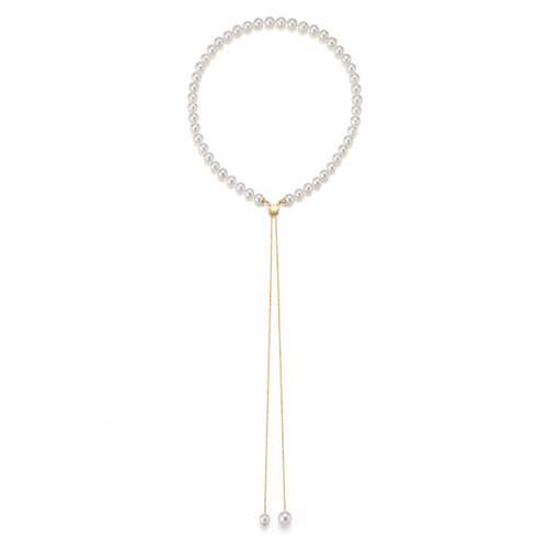 Yana Nesper Transformer collier in geelgoud met Akoya parels Leon Martens Juwelier