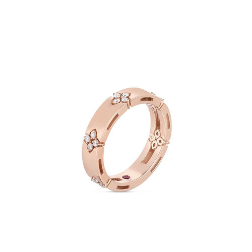 Roberto Coin  Love in Verona ring in roségoud met diamant Leon Martens Juwelier
