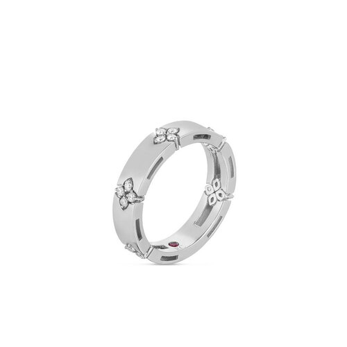 Roberto Coin  Love in Verona ring in witgoud met diamant Leon Martens Juwelier