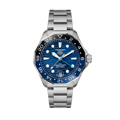 TAG Heuer Aquaracer Professional 300 GMT in staal Leon Martens Juwelier