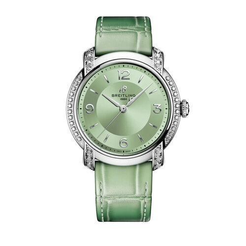 Breitling Lady Premier Automatic 36 in staal met diamanten Leon Martens Juwelier